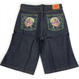 Red Monkey Martin Ksohoh Vintage Deadstock Denim Jean Skater Shorts Japanese 40